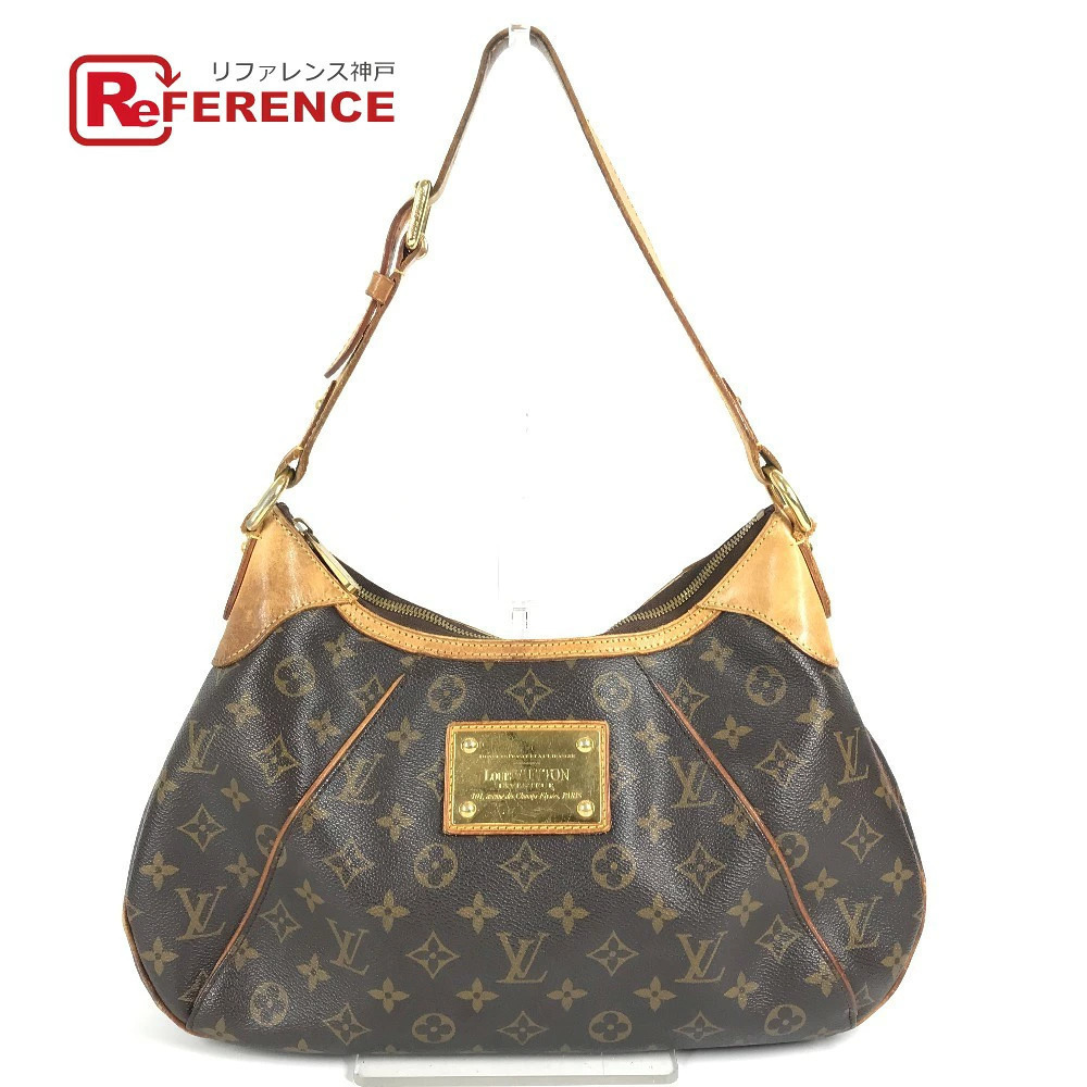 Louis Vuitton Monogram Thames Shoulder Bag Canvas Brown
